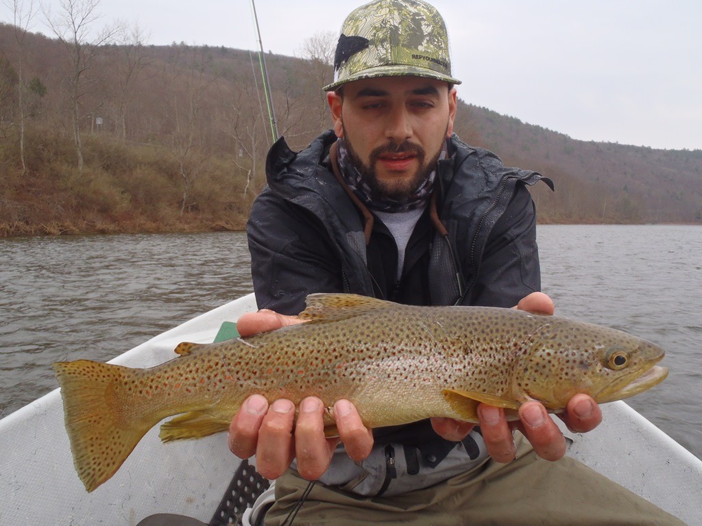 All of us took yesterday off to be with family so here's Ben with a nice fish from Saturday.  Photo by Bruce Miller